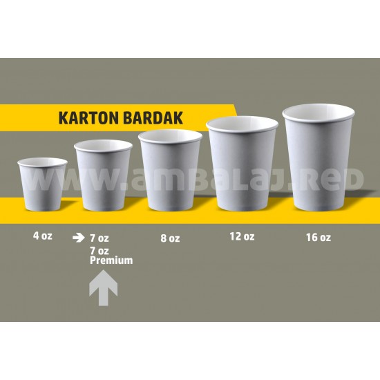 Baskılı Karton Bardak 7 oz | 1.000 Adet
